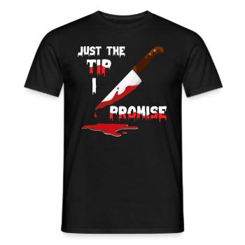 Couteau tueur en série Halloween - T-shirt homme - noir - Devant - AI Model Male 178 light (178cm)