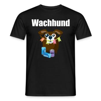 Wachhund - Ich liebe Energy Drinks Party Hund - Männer T-Shirt - Schwarz - Vorne - AI Model Male 178 light (178cm)