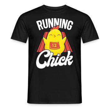 Running Runner Half Marathon - Männer T-Shirt - Schwarz - Vorne - AI Model Male 178 light (178cm)