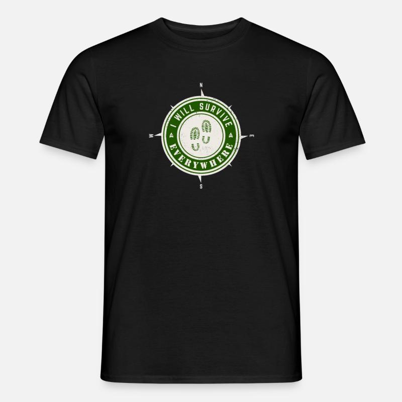 I will survive everywhere - Men’s T-shirt - black