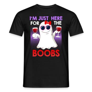 Geister Boo Bees Halloween - Männer T-Shirt - Schwarz - Vorne - AI Model Male 178 light (178cm)