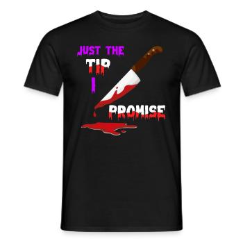 Couteau tueur en série Halloween - T-shirt homme - noir - Devant - AI Model Male 178 light (178cm)
