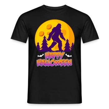 Happy Zombie Halloween - Männer T-Shirt - Schwarz - Vorne - AI Model Male 178 light (178cm)