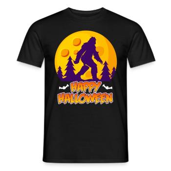 Happy Zombie Halloween - Männer T-Shirt - Schwarz - Vorne - AI Model Male 178 light (178cm)