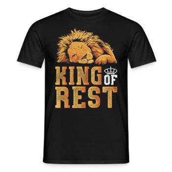Courageux comme un lion fantôme Animal Wildlife Gifts - T-shirt homme - noir - Devant - AI Model Male 178 light (178cm)