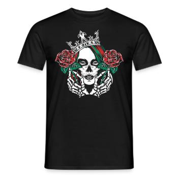 Goth Clothes Emo Styles Gothic Skeleton Warrior - Männer T-Shirt - Schwarz - Vorne - AI Model Male 178 light (178cm)
