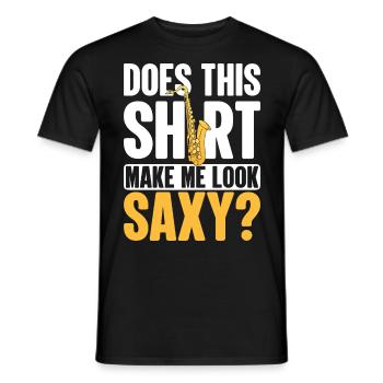 Saxophone Player Saxophone Evolution Écoutez du jazz - T-shirt homme - noir - Devant - AI Model Male 178 light (178cm)