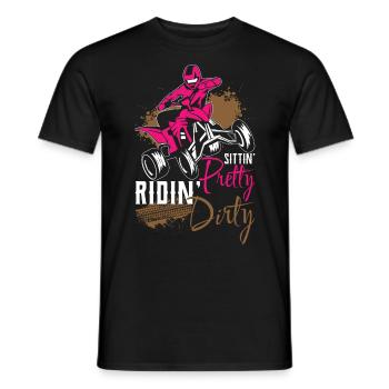 Quad Biker Motorcross Motorrad Motorradfahrer Gesc - Männer T-Shirt - Schwarz - Vorne - AI Model Male 178 light (178cm)