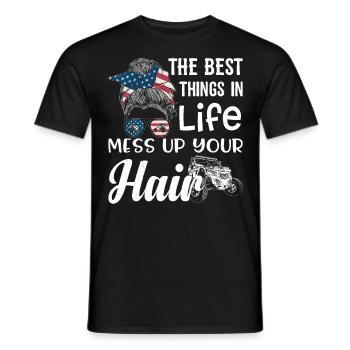 Frauen Quad Biker Motorradcross Motorradfahrer Ges - Männer T-Shirt - Schwarz - Vorne - AI Model Male 178 light (178cm)