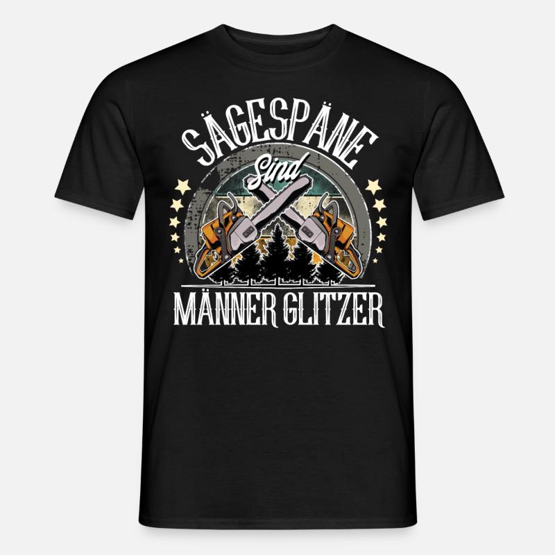 Holzfäller - Männer T-Shirt - Schwarz
