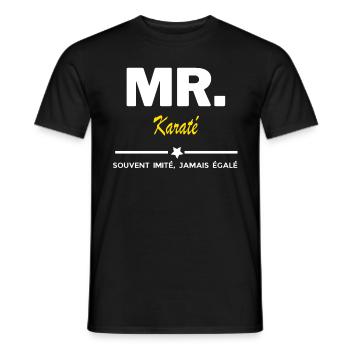 MR. souvent imité, jamais égalé Karaté - T-shirt homme - noir - Devant - AI Model Male 178 light (178cm)