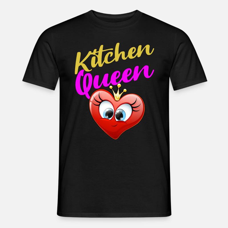 Kitchen Queen Geschenk cooles Design - Männer T-Shirt - Schwarz