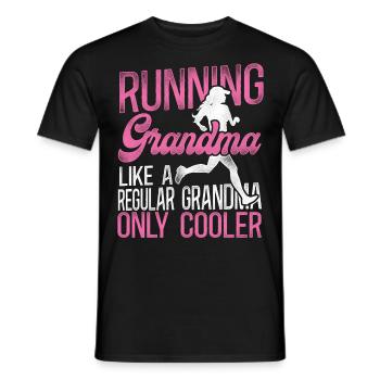Running Runner Half Marathon - Men's T-Shirt - black - Front - AI Model Male 178 light (178cm)