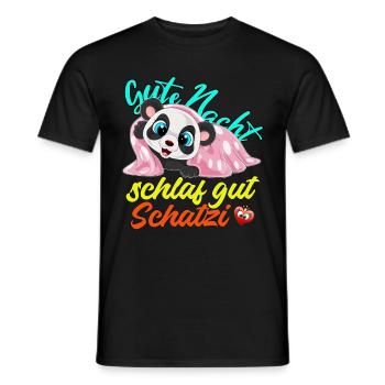 schlaf gut Gute Nacht design zum schlafen - Männer T-Shirt - Schwarz - Vorne - AI Model Male 178 light (178cm)