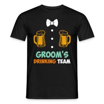 Jungesellenabschied Männer Team Bräutigam Hochzeit - Männer T-Shirt - Schwarz - Vorne - AI Model Male 178 light (178cm)