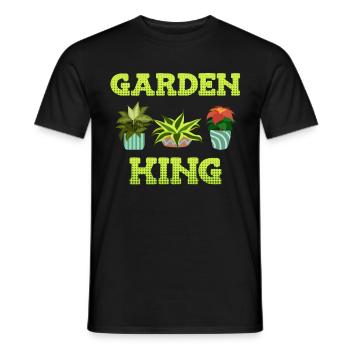 Garden King Garden Boss Allotments - T-shirt homme - noir - Devant - AI Model Male 178 light (178cm)