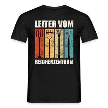Leiter vom Rechenzentrum - Männer T-Shirt - Schwarz - Vorne - AI Model Male 178 light (178cm)