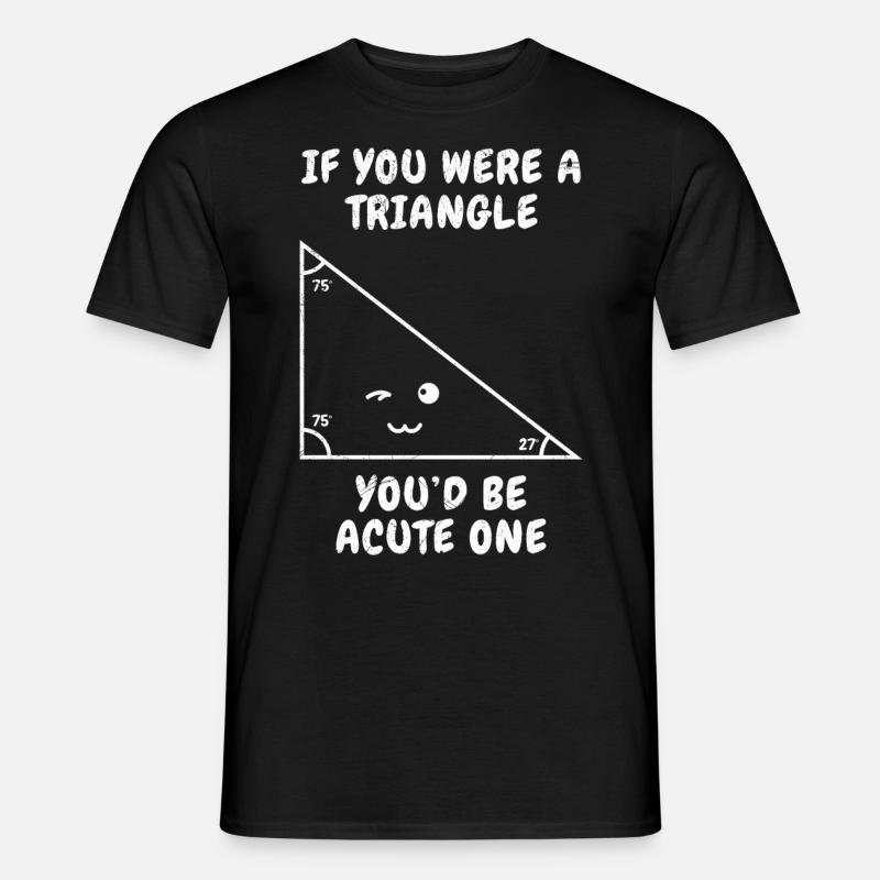 Mignon Triangle Math Couples - T-shirt homme - noir