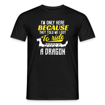 Dragon Boat Canoe Gift Dragen boat - Men's T-Shirt - black - Front - AI Model Male 178 light (178cm)