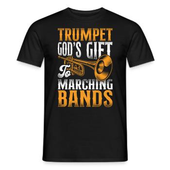Trumpet Player Marching Band - Männer T-Shirt - Schwarz - Vorne - AI Model Male 178 light (178cm)
