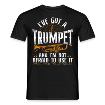 Trumpet Player Vintage I've Got A - Männer T-Shirt - Schwarz - Vorne - AI Model Male 178 light (178cm)