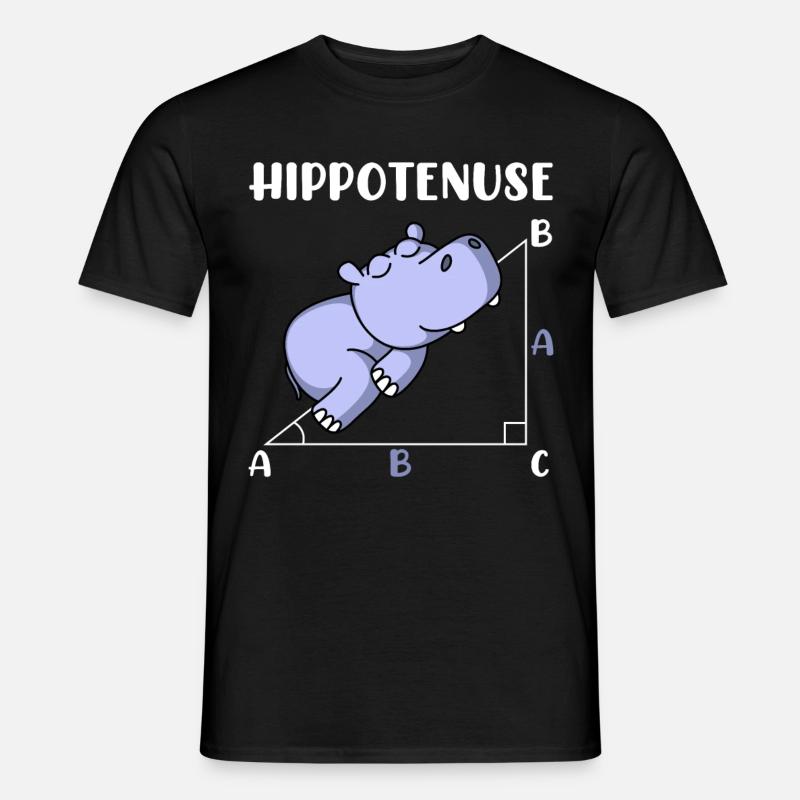 Hippotenuse fun math math - Men’s T-shirt - black