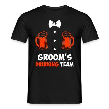 Jungesellenabschied Männer Team Bräutigam Hochzeit - Männer T-Shirt - Schwarz - Vorne - AI Model Male 178 light (178cm)