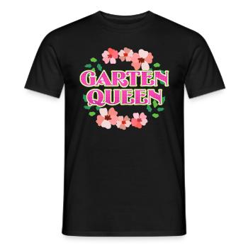Garten Königin Gärtnerin - Männer T-Shirt - Schwarz - Vorne - AI Model Male 178 light (178cm)