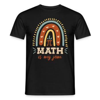 Math est mon jam pi day mathématicien - T-shirt homme - noir - Devant - AI Model Male 178 light (178cm)