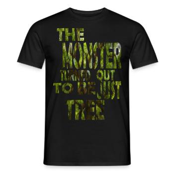 The monster tuned - Men's T-Shirt - black - Front - AI Model Male 178 light (178cm)