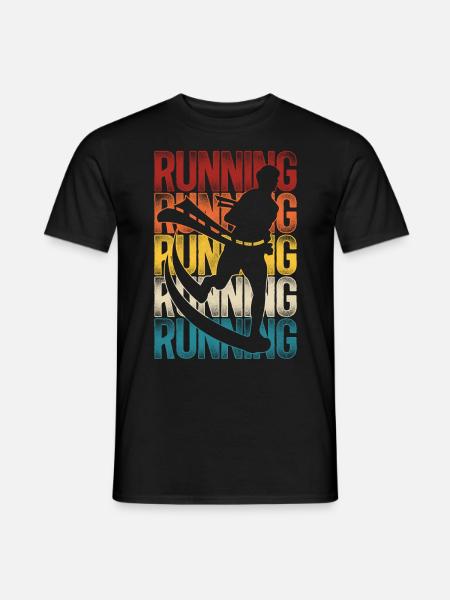 Running Runner Half Marathon - Men's T-Shirt - black