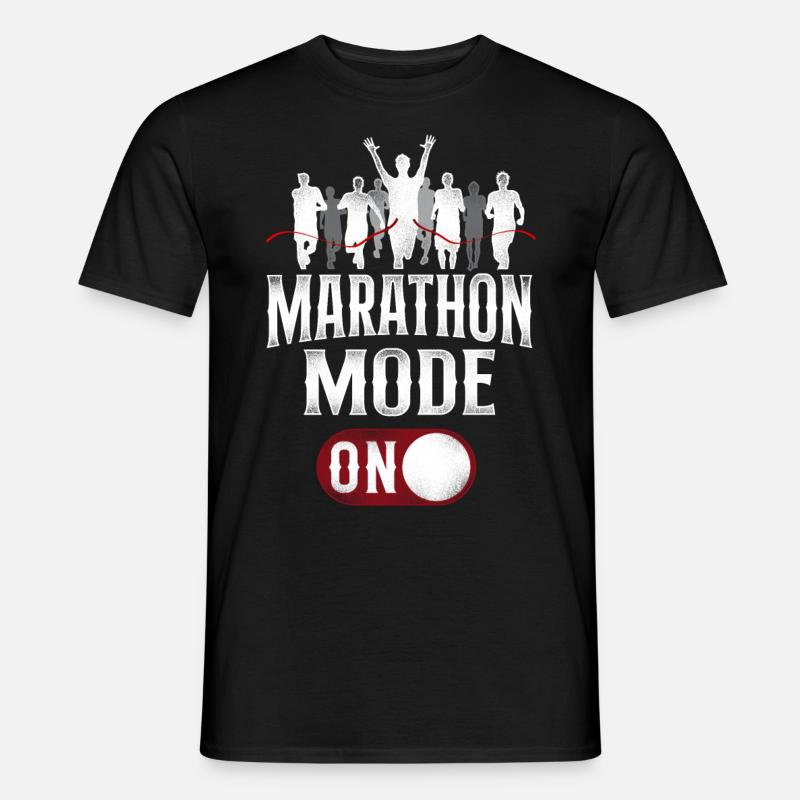 Running Runner Half Marathon - Männer T-Shirt - Schwarz