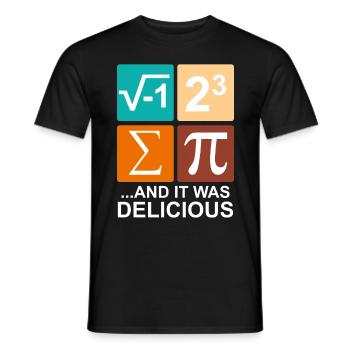 J’ai mangé de la tarte - T-shirt homme - noir - Devant - AI Model Male 178 light (178cm)