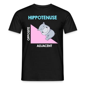 Hippotenuse Algebra Analysis - Männer T-Shirt - Schwarz - Vorne - AI Model Male 178 light (178cm)