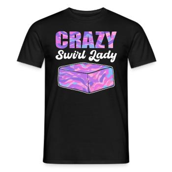 Crazy Swirl Lady Savon Fabrication Savon Cuisson - T-shirt homme - noir - Devant - AI Model Male 178 light (178cm)