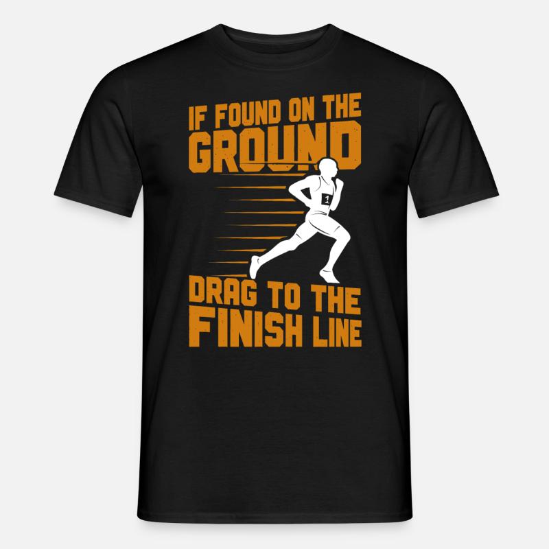 Running Runner Half Marathon - Männer T-Shirt - Schwarz