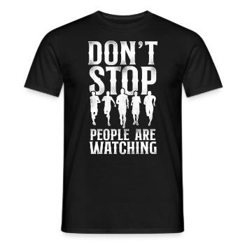 Running Runner Half Marathon - Männer T-Shirt - Schwarz - Vorne - AI Model Male 178 light (178cm)