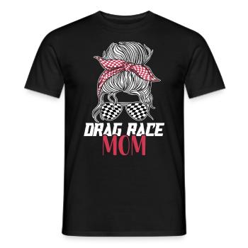 Drag Race Racing Sunglasses Mom - Men's T-Shirt - black - Front - AI Model Male 178 light (178cm)