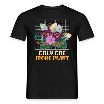 Nur noch eine Pflanze - Männer T-Shirt - Schwarz - Vorne - AI Model Male 178 light (178cm)