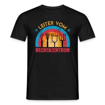 Gärtner Spruch Leiter vom Rechenzentrum - Männer T-Shirt - Schwarz - Vorne - AI Model Male 178 light (178cm)