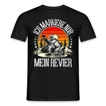 Paintball - Männer T-Shirt - Schwarz - Vorne - AI Model Male 178 light (178cm)