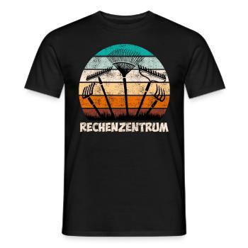 Rechenzentrum Garten - Männer T-Shirt - Schwarz - Vorne - AI Model Male 178 light (178cm)