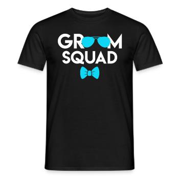Boys' Party Men Groom Wedding - Men's T-Shirt - black - Front - AI Model Male 178 light (178cm)