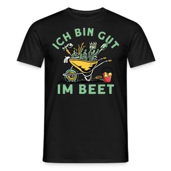 Ich Bin Gut Im Beet - Männer T-Shirt - Schwarz - Vorne - AI Model Male 178 light (178cm)