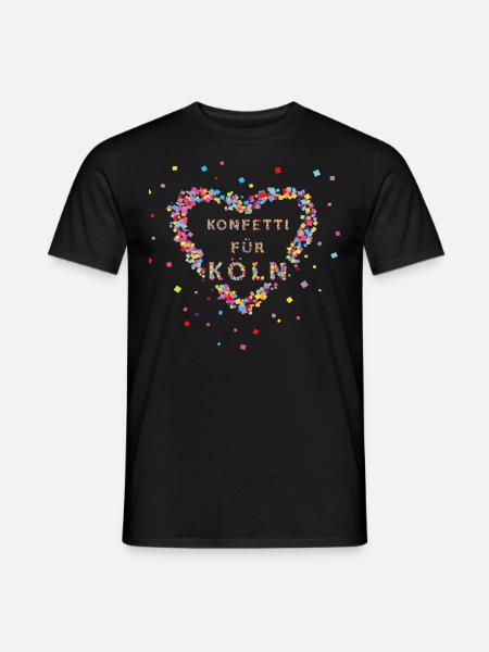 Konfetti Köln Kölner Karneval Kölle Kostümersatz - Männer T-Shirt - Schwarz