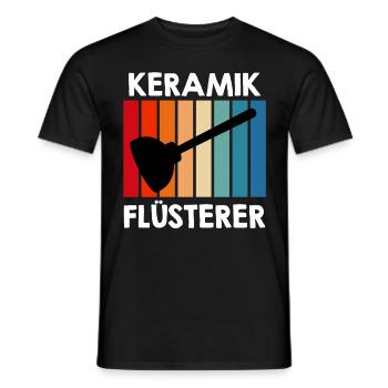 Keramik Flüsterer Anlagenmechaniker Klempner - Männer T-Shirt - Schwarz - Vorne - AI Model Male 178 light (178cm)