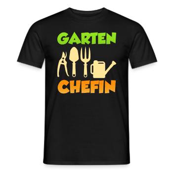 Garten Chefin Gärtnerin Damen Garten - Männer T-Shirt - Schwarz - Vorne - AI Model Male 178 light (178cm)