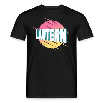 Lautern Kaiserslautern Deutschland Stadt Schrift - Männer T-Shirt - Schwarz - Vorne - AI Model Male 178 light (178cm)
