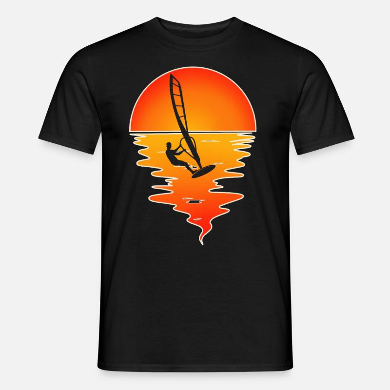 Windsurfing Windsurfer Windsurf - Men's T-Shirt - black