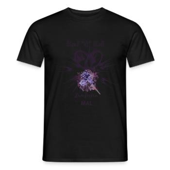 Rock Roll bis zur Hochzeit T-Shirt Junggesellen. - Männer T-Shirt - Schwarz - Vorne - AI Model Male 178 light (178cm)